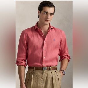 Polo Ralph Lauren ‘adirondack berry’ linen shirt